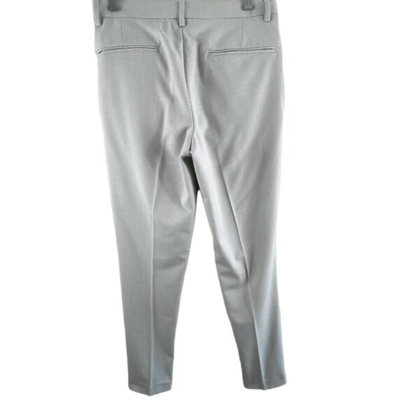 ASOS Gray Checkered Patterned Straight Cuffed Leg Trousers Size 28 - Picture 2 of 7